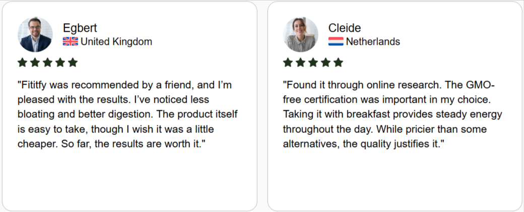 Fitify customer reviews