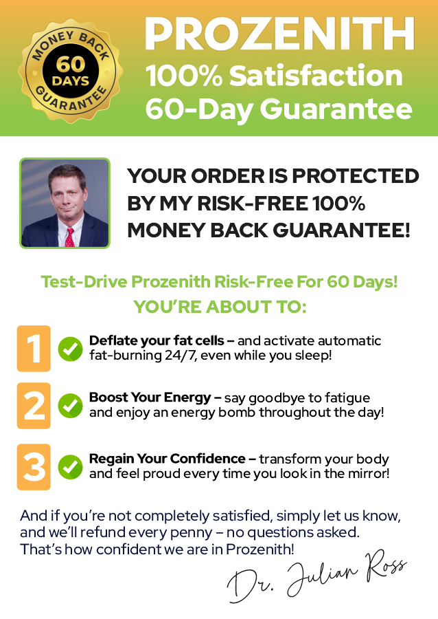 Prozenith Money Back Guarantee